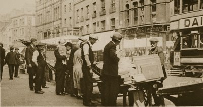 An open-air bookmarket, Shoreditch by English Photographer